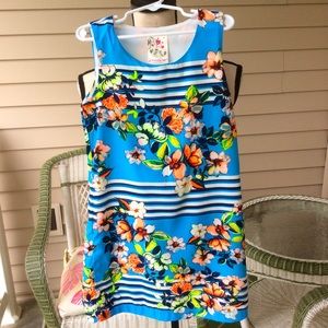 Jenna & Jessie Floral Shift Dress, Sz 8